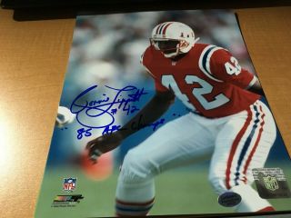 Ronnie Lippett England Patriots Signed 8 " X 10 " Photo W/our B