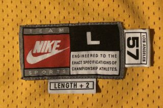 Los Angeles Lakers Kobe Bryant Retro 1957 Nike Jersey Sz L All Stitched 3