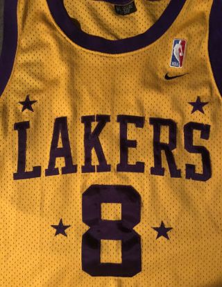 Los Angeles Lakers Kobe Bryant Retro 1957 Nike Jersey Sz L All Stitched 5