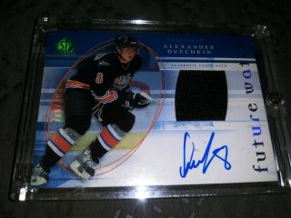 2005 - 06 Sp Authentic Limited Rookie 15 Of 100 Alexander Ovechkin Patch Auto