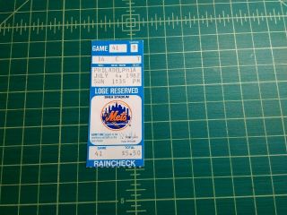 Ny Mets / Shea Stadium Ticket Stub