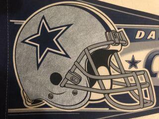 Vintage Windcraft Dallas Cowboys NFL Pennant Flag Banner 29 1/2 by 11 3/4 4