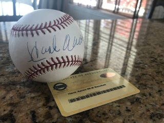 Authentic Milwaukee Brewer Hank Aaron Signed Baseball -
