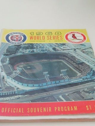 1968 World Series Program St.  Louis Cardinals At Detroit Tigers,  Game 5