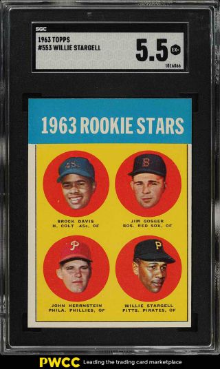1963 Topps Willie Stargell Rookie Rc 553 Sgc 5.  5 Ex,  (pwcc)