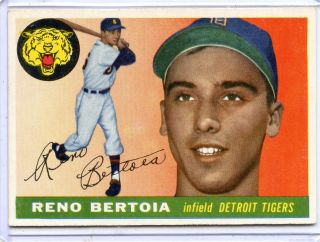 1955 Topps Baseball 94 Reno Bertoia,  Detroit Tigers 120517