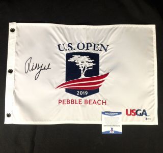 Phil Mickelson Signed 2019 Us Open At Pebble Beach Golf Flag - U.  S.  Bas G92726