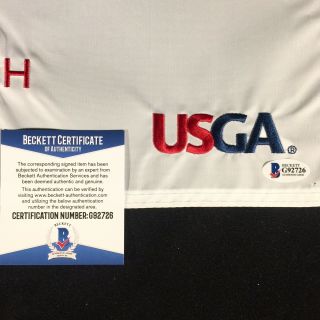Phil Mickelson Signed 2019 US Open At Pebble Beach Golf Flag - U.  S.  BAS G92726 4