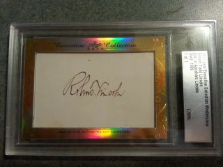 2017 Leaf Executive Robert Todd Lincoln Cut Auto 1 Of 1 Psa/dna Son Of Abraham