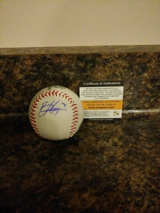 Bryce Harper Autographed Mlb Washington Nationals Baseball W/