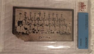 1913 Fatima Cigarettes T200 Bvg A Washington Americans Card With Walter Johnson