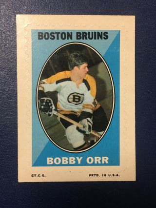 1970 Topps Sticker Stamp Bobby Orr Boston Bruins