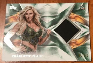 Charlotte Flair 1/50 Relic Card 2019 Topps Undisputed Green Version 1.  B14