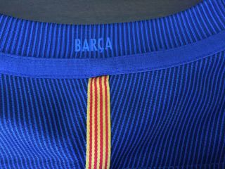 Nike Barcelona Soccer Jersey Youth Medium Red Blue Dri Fit Futbol Boys Kids A0 7