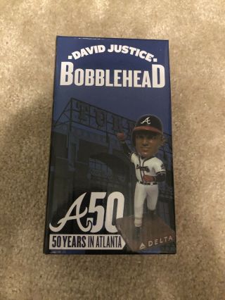 David Justice Bobblehead 2015 Sga Atlanta Braves 50 Years In Atlanta