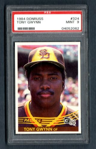 Tony Gwynn 1984 Donruss San Diego Padres Card 324 Psa 9