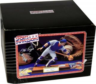 Mike Piazza Signed Sports Impressions Limited Edition Large Figurine Nib Fp074