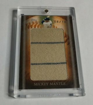 R7960 - Mickey Mantle - 2008 Topps Sterling - Jumbo Jersey 2 Stripes - 8/10