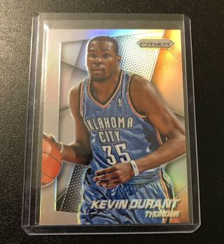 2014 - 15 Panini Prizm Kevin Durant Silver Prizm Refractor Golden State Warriors