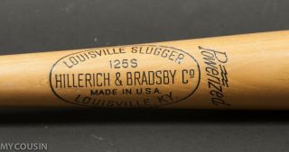 Louisville Slugger Hillerich & Bradsby Baseball Bat 125s Wally Moon Special