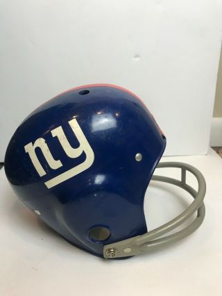 Vintage York Giants Football Helmet Rawlings Usa Hnfl 9 " Diameter