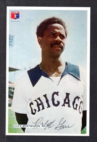 1977 Jewel Food Ralph Garr White Sox Unsigned 5 - 7/8 X 9 Color Photo Card 1