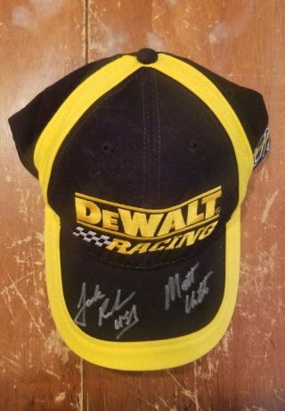 Matt Kenseth Jack Roush Autographed Dewalt Racing 17 Hat Cap Nascar