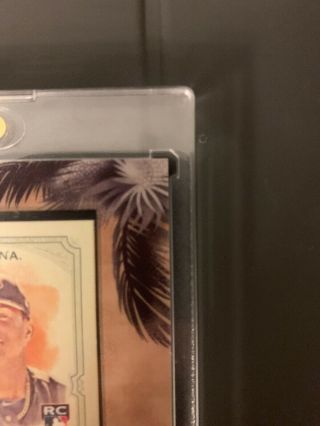 2018 TOPPS ALLEN GINTER RONALD ACUNA RED INK AUTO MINI RC BRAVES 05/10 5