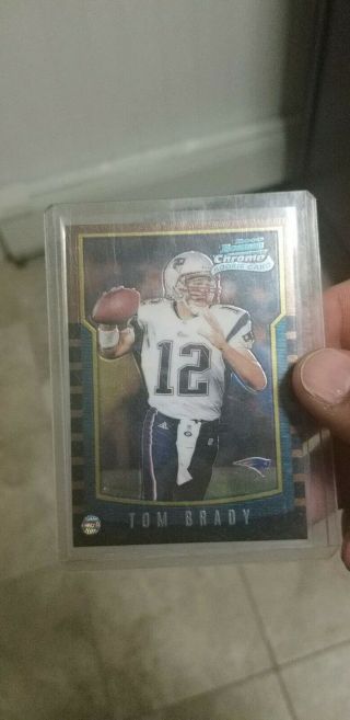 Tom Brady 2000 Bowman Chrome Rookie 236 Football Card