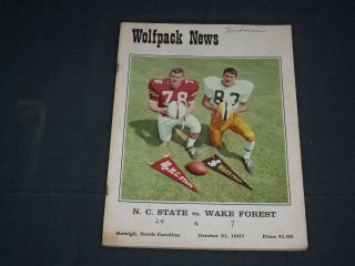 1967 October 21 Wolfpack News Program - N.  C.  State Vs.  Wake Forest - J 3855