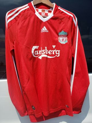 Vintage Adidas Liverpool Fc Long Sleeve Shirt/jersey Men Small