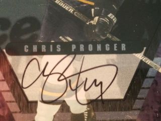 Chris Pronger 2000 - 01 Be A Player Ultimate Mem.  Silver Autograph 63 of 90 2