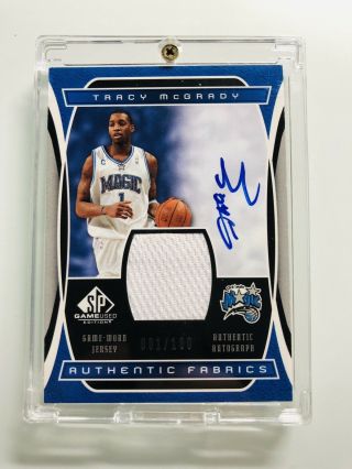 Tracy Mcgrady 2004 Sp Game Jersey Auto D 1/100 Jersey 1/1 Exquisite