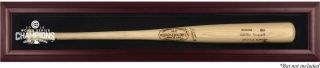 2016 World Series Chicago Cubs Champions Baseball Bat Display Case - Mahogany