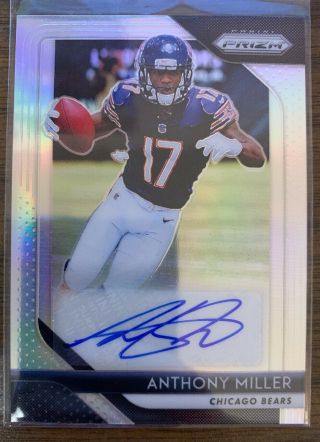 2018 Panini Prizm Anthony Miller Autograph Chicago Bears Rookie Auto