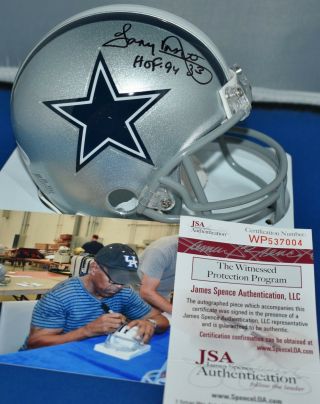 Tony Dorsett Autographed Mini Helmet Dallas Cowboys Hof 1994 Jsa