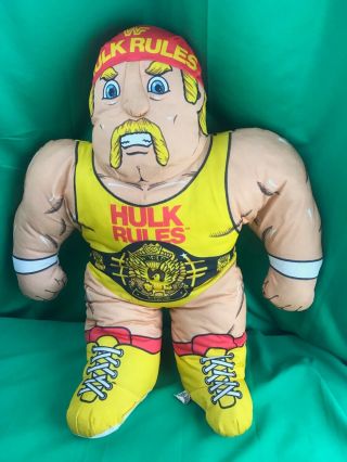 Vintage 1990 Hulk Hogan Tonka Plush Wrestling Buddies Wwf Wwe Champion