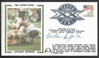 William Refrigerator Perry Bowl Xx Signed Gateway Stamp Envelope Postmark