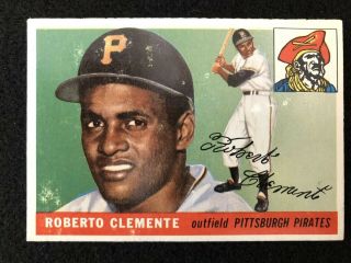 1955 Topps Roberto Clemente Pittsburgh Pirates 164 Rookie Card Ungraded