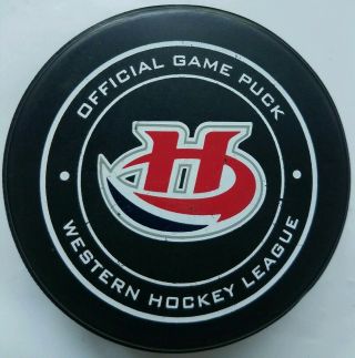 Lethbridge Hurricanes Whl Official Game Puck Pro Flex Made In Canada Hockey
