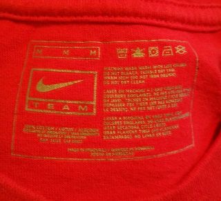 Mens Size Medium M Nike Team Manchester United Red Devils Soccer Futbol T - Shirt 3