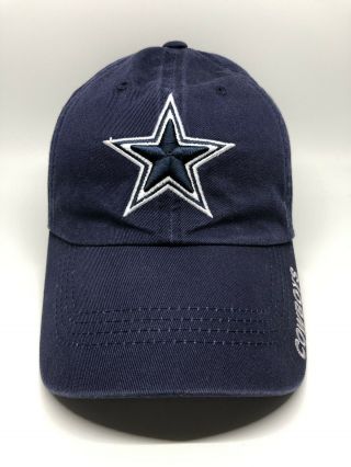 Nfl Dallas Cowboys Cap Hat Adult Adjustable Navy Blue 100 Cotton