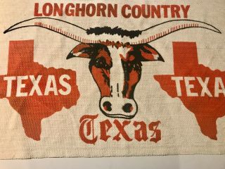 Vintage Texas Longhorn/Longhorns Throw LONGHORN COUNTRY/BEVO Mascot 2