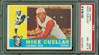 1960 Topps Baseball 398 Mike Cuellar Psa 8
