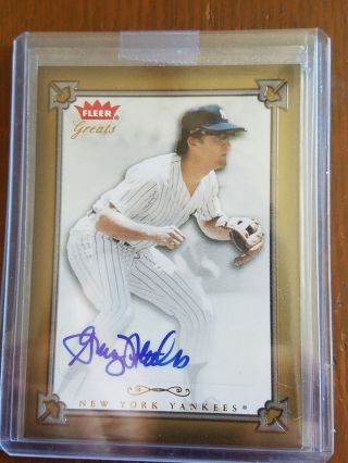 Graig Nettles 2004 Fleer Greats Of The Game Gba - Gn Auto Autograph - Ny Yankees