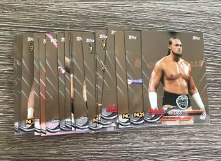 Topps Wwe 2018 Trading Cards 20x Bronze Parallels No Duplicates