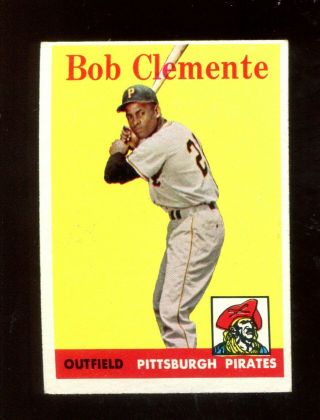 1958 Topps Bob Clemente 52 (300.  00) Exmt Scc2291