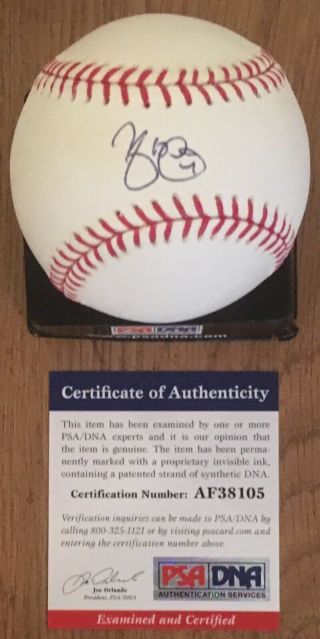 Yadier Molina W/ 4 Licensed Psa/dna Authenticated Signed Major League Baseball