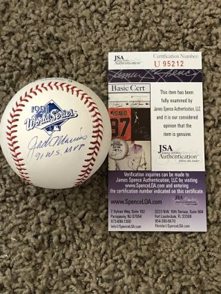 Jack Morris Signed Autographed 1991 World Series Mlb Baseball W/ins Jsa