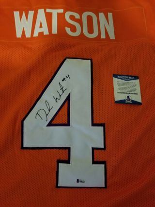Deshaun Watson Clemson Autographed Jersey Beckett